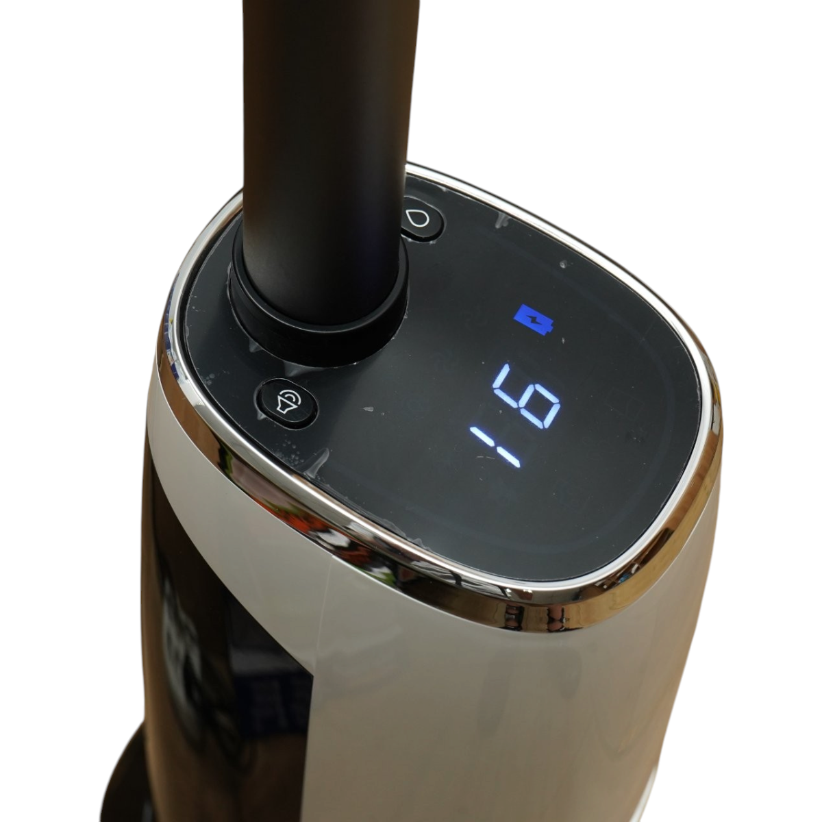 Függőleges vezeték nélküli porszívó moppal 200W, szívóerő 18000Pa, akkumulátor 5000mAh, víztartály 2x600ml, hangfunkció, digitális kijelző Breckner Germany