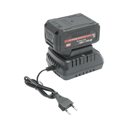Professzionális elektromos láncfűrész 2 darab 20V, 4Ah Li-ion akkumulátorral, brushless motor, LED digitális kijelző, 12 inch (300mm) lánc Breckner Germany