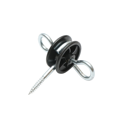 Szigetelő dupla rögzítéssel fi 5.8mm 93x84mm elektromos kerítés Mezofarm