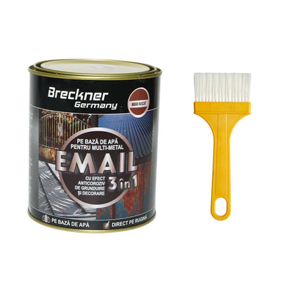 Breckner Germany 3 az 1-ben rozsdagátló zománc festék vörösesbarna fémhez 750g, közvetlenül a rozsdára, vízalapú