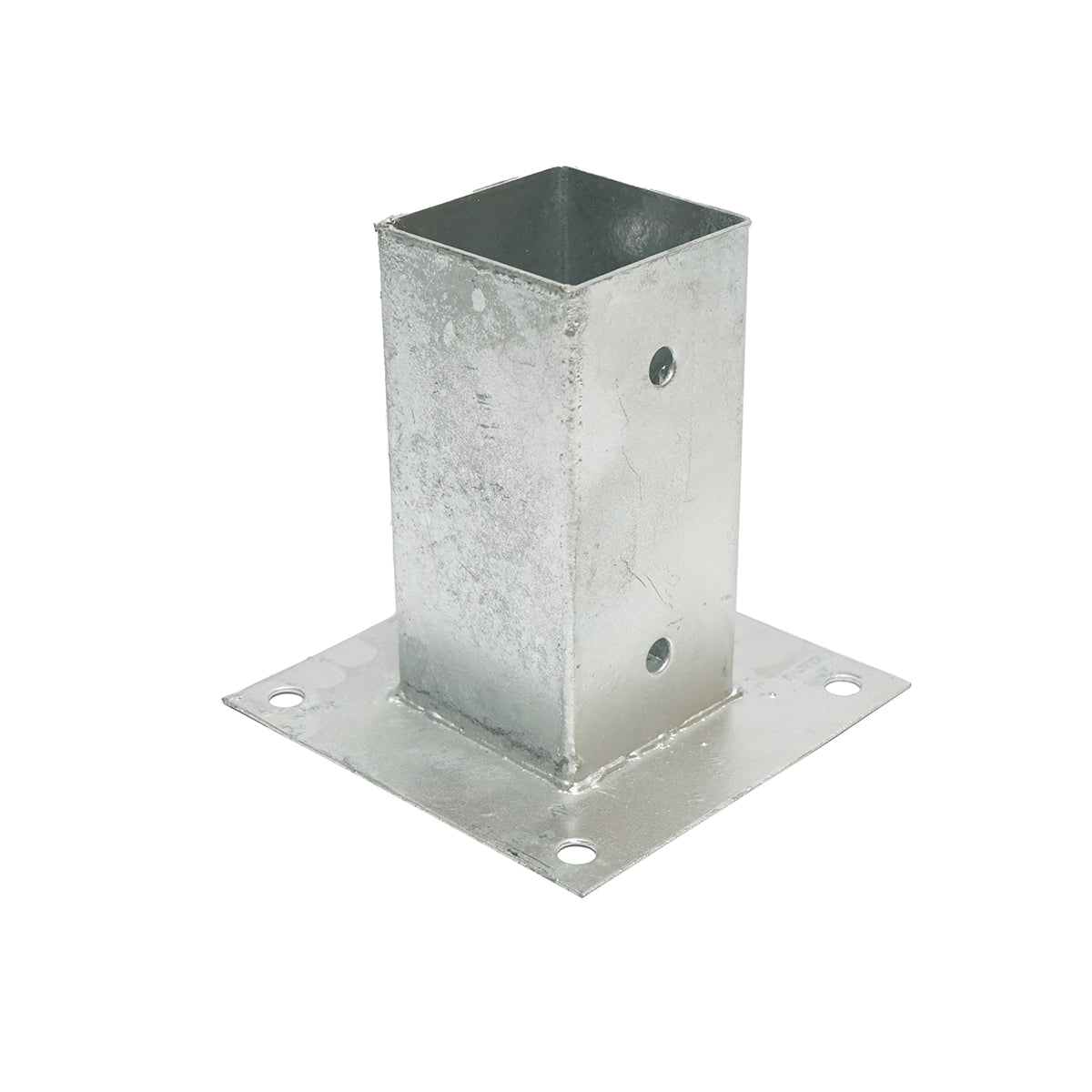 Négyszögletes oszlop tartó 71x71x150mm, horganyzott acélból