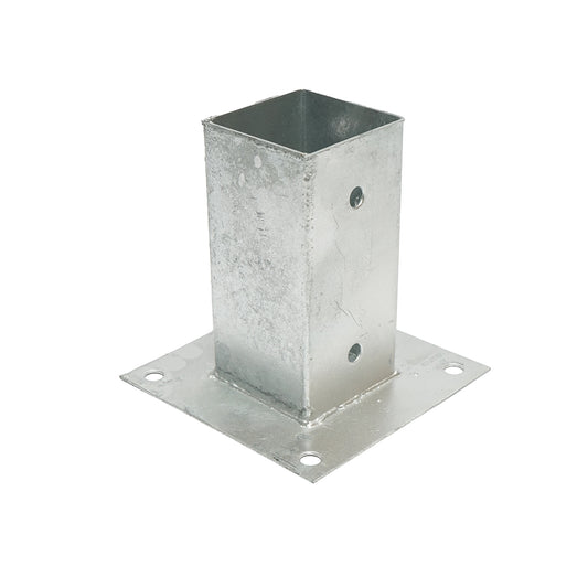 Négyszögletes oszlop tartó 71x71x150mm, horganyzott acélból