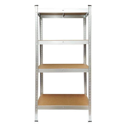 Salgó polc, fém polc, 4 MDF polccal, 144x70x40cm, 50kg/polc, csavarmentes szerelés Breckner Germany