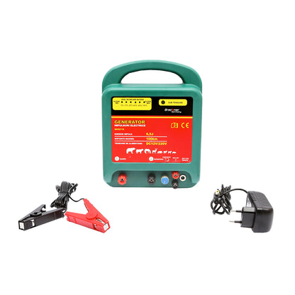 Impulzusgenerátor DC12/220V 6,5 Joule, 100Km elektromos kerítéshez Breckner Germany