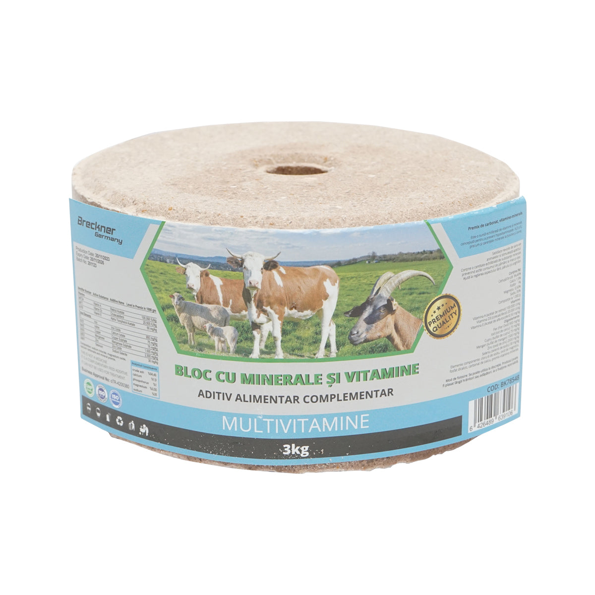 Sótömb 3kg multivitaminok állatoknak Breckner Germany