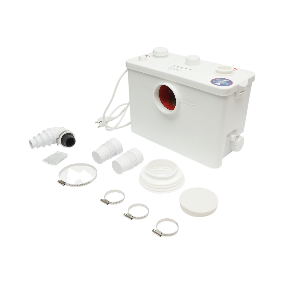 Pompa macerator szennyvíz 700W, 220V, teljesítmény 8400 L/h, emelési magasság 9m, vízszintes 90m IP44