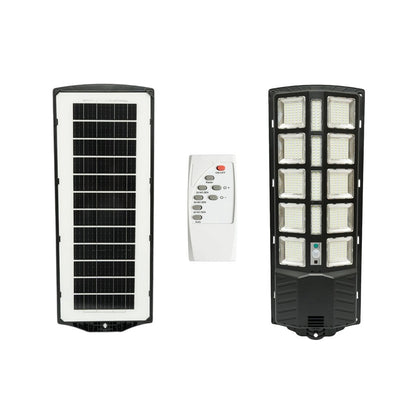 Napelemes LED közvilágítási lámpa 300W 15W napelem panellel, 12000mAh akkumulátor, mozgásérzékelő, távirányító, oszlop rögzítés IP67 Breckner Germany