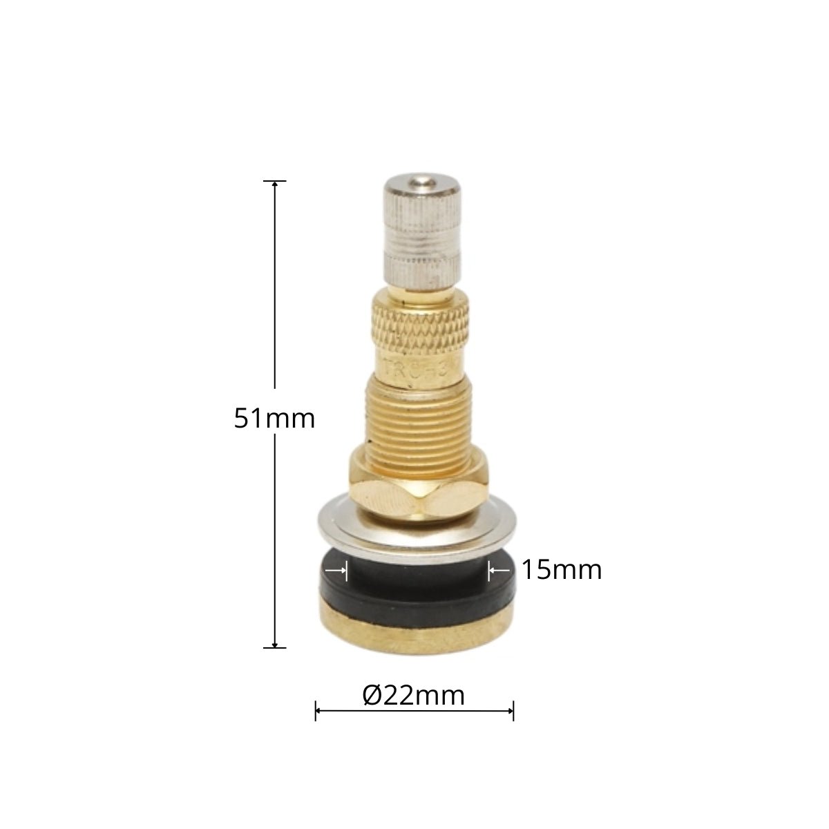 Alam 51 mm TR618A tubeless mezőgazdasági szelep