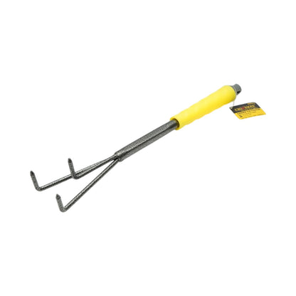 3 karommal rendelkező kertészeti kultivátor, kaparó, rozsdamentes acélból 65x370mm, ergonomikus PP nyél Crownman
