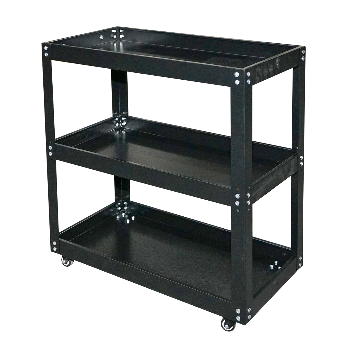 Kerekeken guruló fém kocsi fogantyúval 750x700x360mm