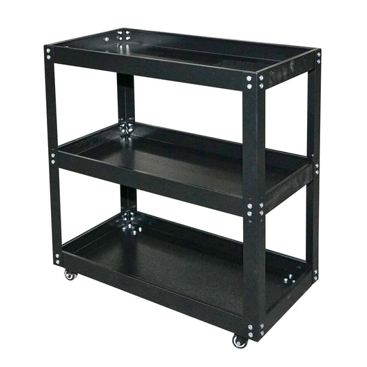 Kerekeken guruló fém kocsi fogantyúval 750x700x360mm