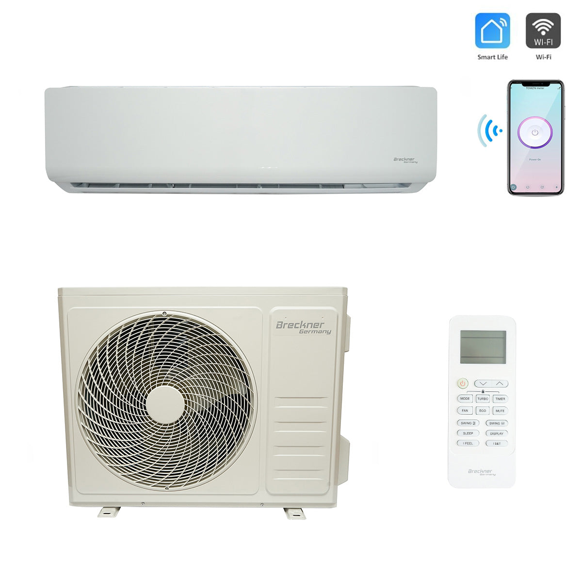 Inverteres klíma 24000 BTU, A++/A+ energiaosztály, fűtés, párátlanítás, I feel, Wi-Fi, Smart Life TCL applikáció