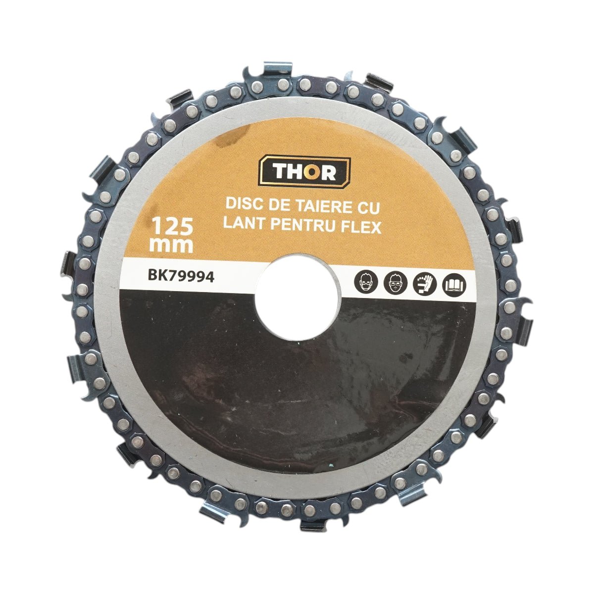 Fűrészlánc hajlítókorong 125x22mm 14 fogú fűrészlánc fakivágáshoz THOR