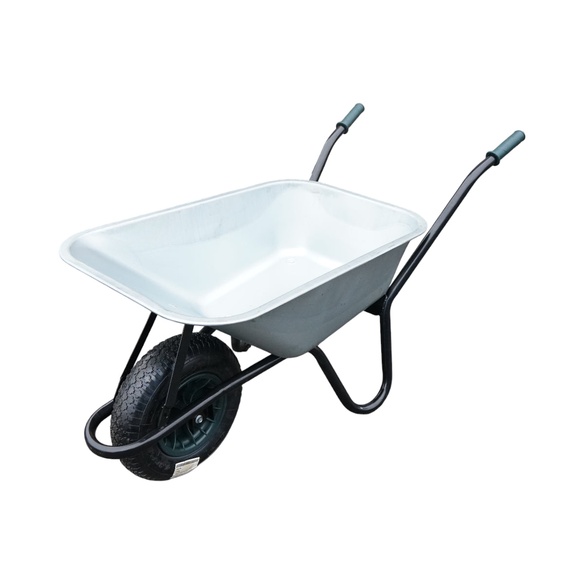 Fém talicska 100L pneumatikus kerékkel 400/8 és horganyzott tál 895x642x298mm Thor