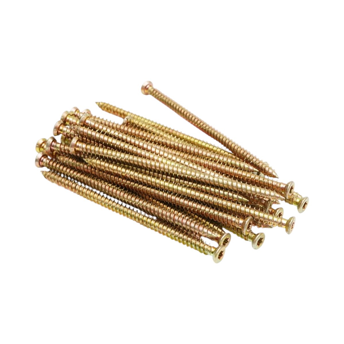 Ajtó-ablak szerelőcsavar 7.5x132mm, torx TX30, sárga cinkozott acél 100 db/doboz