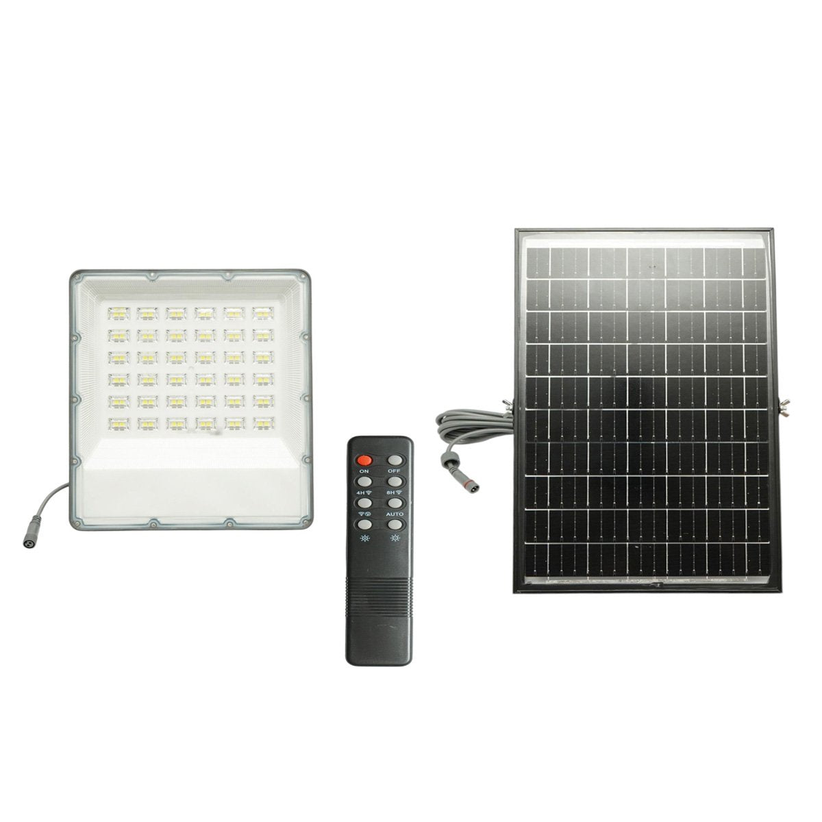 300W LED reflektor, 6500K bifaciális 30W napelem panellel, 15000mAh akkumulátor és távirányító IP66 Breckner Germany