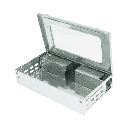 Professzionális horganyzott fém egércsapda, rágcsáló csapda 26,2x16,2x6 cm