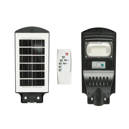 Napelemes LED közvilágítási lámpa 50W 8W-os napelem panellel, 4000mAh akkumulátor, mozgásérzékelő, távirányító, oszlopra szerelhető IP65 Breckner Germany