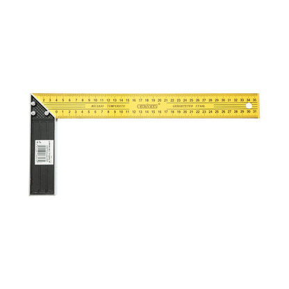 Professzionális asztalosmérleg , colostok 350mm/14 inch, alumínium nyéllel, szénacél vonalzó Crownman