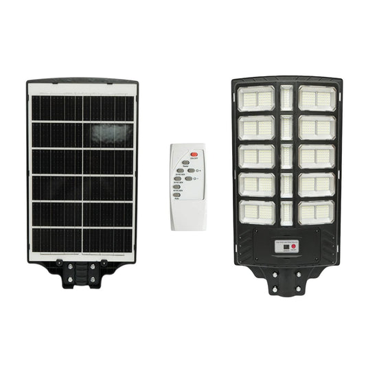 Napelemes LED közvilágítási lámpa 800W 25W-os napelem panellel, 20000mAh akkumulátor, mozgásérzékelő, távirányító, oszlopra szerelhető IP66 Breckner Germany