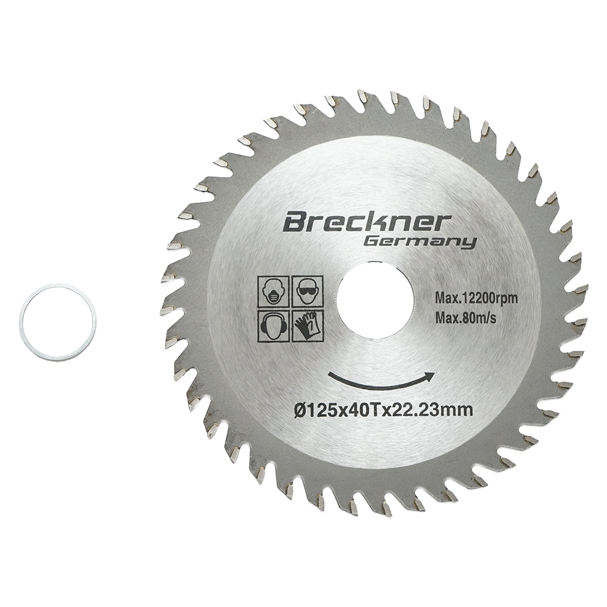 Kör alakú tárcsa fához 125x1.2x22.23mm, 40 fog Breckner Germany