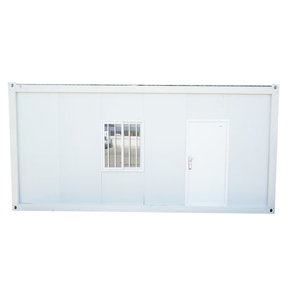 Konténerház 600x300x290cm-es típus, 2 ablakkal, egyszerű ajtóval és elektromos szereléssel.