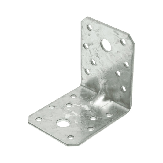 Csatlakozó zár megerősítéssel 70x70x55mm, vastagság 2,5mm, horganyzott acélból