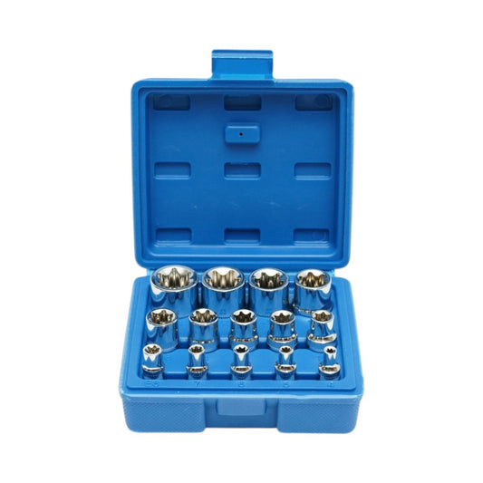 E-Torx E4-E24 Cr-V 14 részes tubularis kulcs készlet Breckner Germany