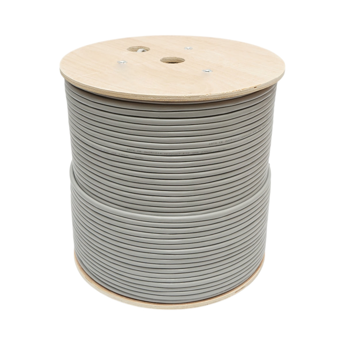 CAT6 FTP árnyékolt hálózati kábel réz 23AWG 4 érpár, kereszt elválasztó, PVC szürke 305m/tekercs