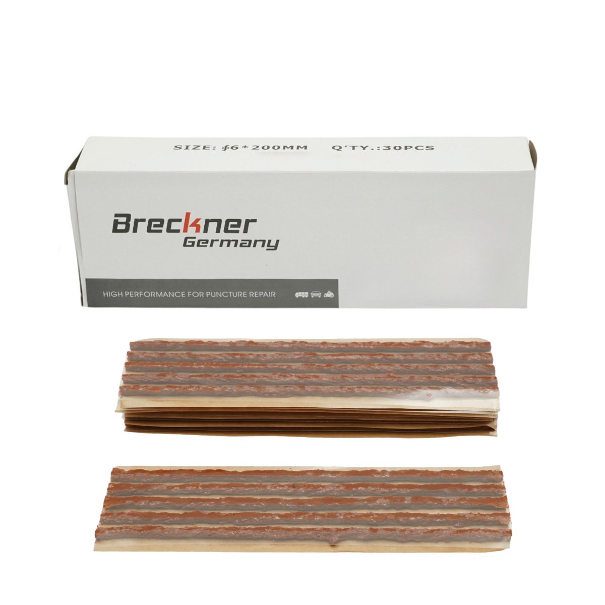 Vulkanizáló zsinór autógumi javításhoz 6x200mm 30 db/doboz Breckner Germany