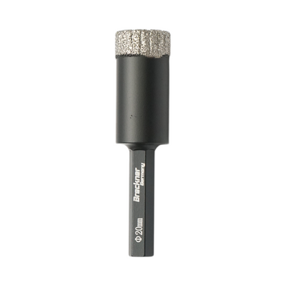 Gyémántozott fúrófej 20x80mm, 1/4 hatszögletű befogás kerámialap, márvány, gránit Breckner Germany