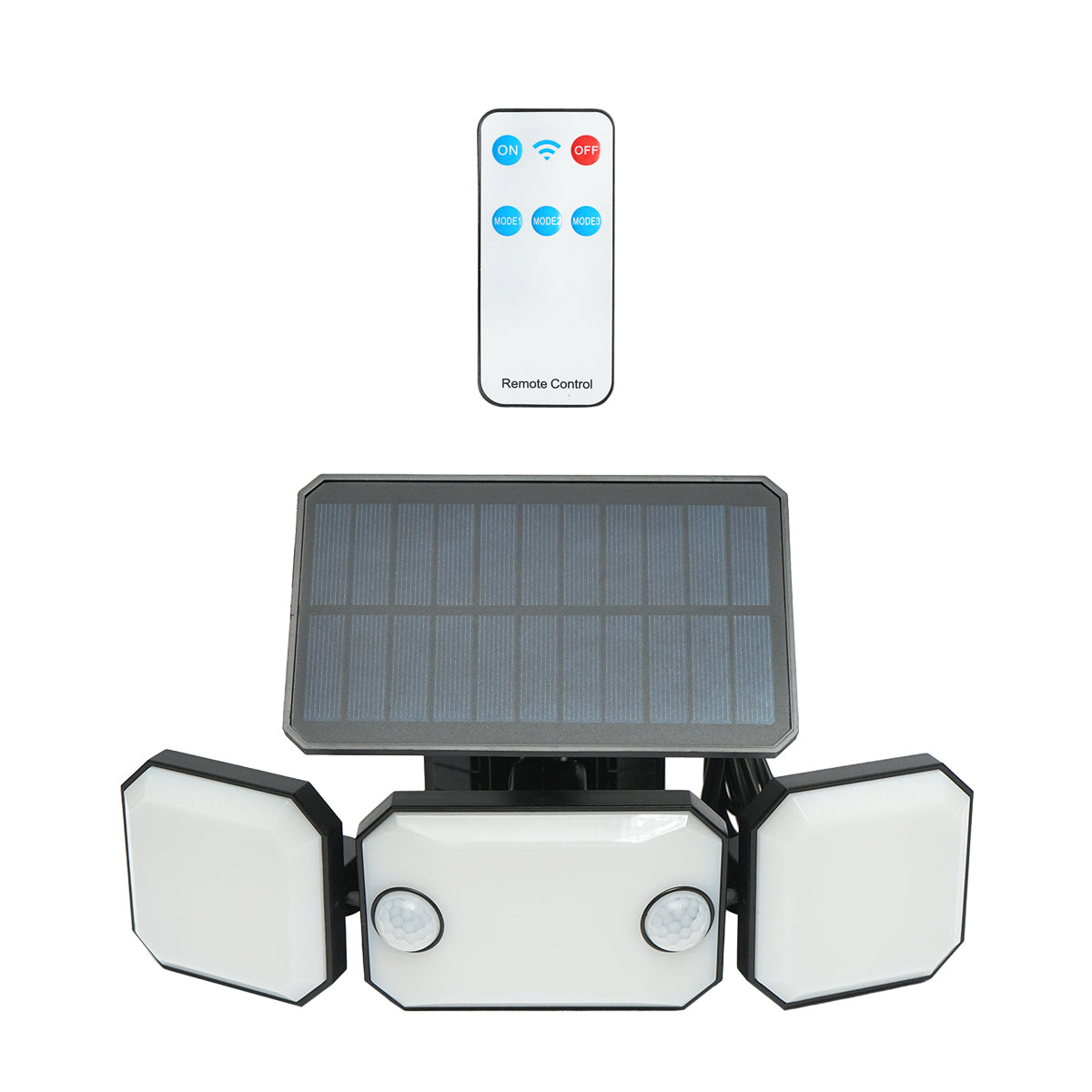 LED lámpa napelemes panellel 1.8W/5.5V, 2000mAh akkumulátor, mozgásérzékelő és távirányító IP65 Breckner Germany