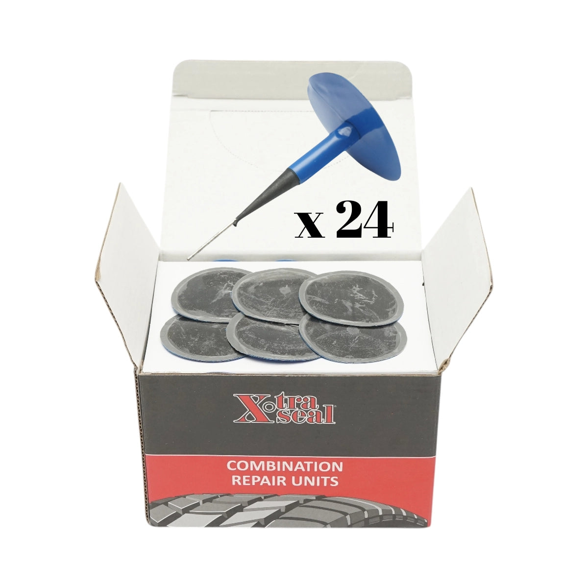 Gomba típusú gumiabroncs vulkanizáló foltok 8x55mm 24 db/doboz X-TRA SEAL X-TRA SEAL X-TRA SEAL
