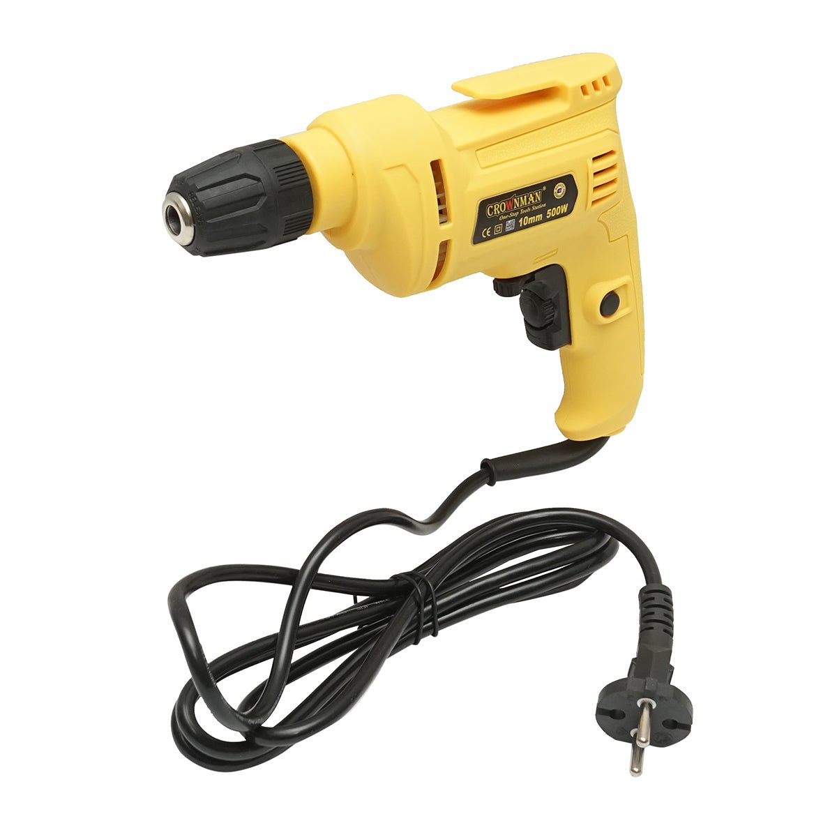 Crownman fúró- és csavarhúzó 500W, 10mm-es gyorsfúró, 3300rpm Crownman