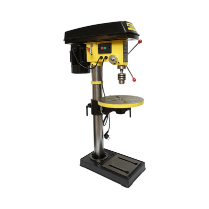 Oszlopos fúrógép 450W, 220V, 5 sebesség, 16 sebesség 180-2770 RPM, 16mm tokmány Crownman