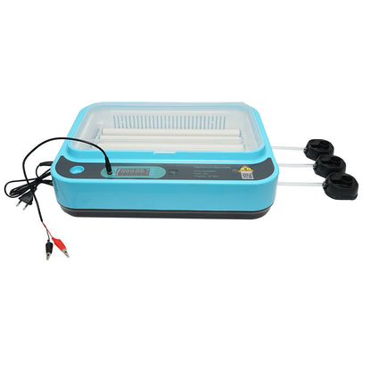 Automata inkubátor 36 tojás 80W, 12V-220V, automatikus forgatás, hőmérséklet, páratartalom szabályozás, digitális kijelző