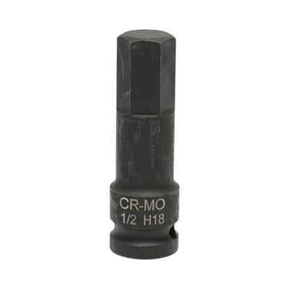 H18 hexagonális ütő bitdugókulcs, 78 mm, 1/2”, Cr-Mo – Breckner Germany