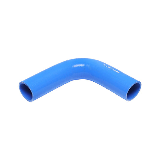90 fokos szilikon hajlított tömlő textilbetéttel 51x200x200mm
