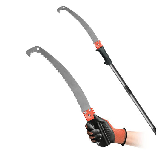 Metszőfűrész 400mm, ívelt acél penge, teleszkópos nyéllel