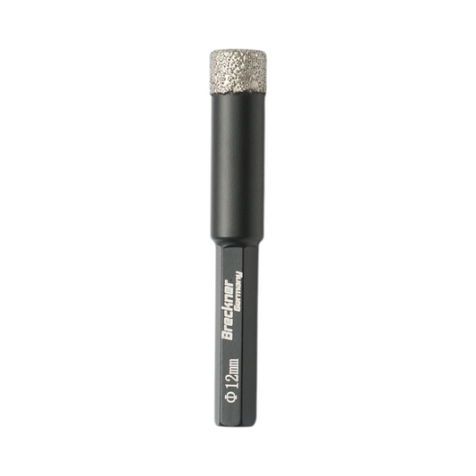 Gyémánt fúrófej 12x80mm, 1/4 hatszögletű befogás kerámialap, márvány, gránit Breckner Germany