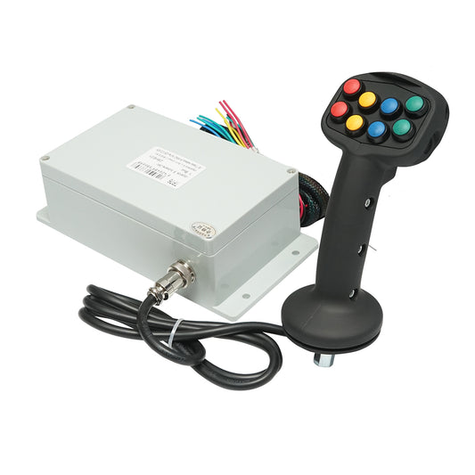 8-gombos elektromos joystick 24V-os vezérlési móddal