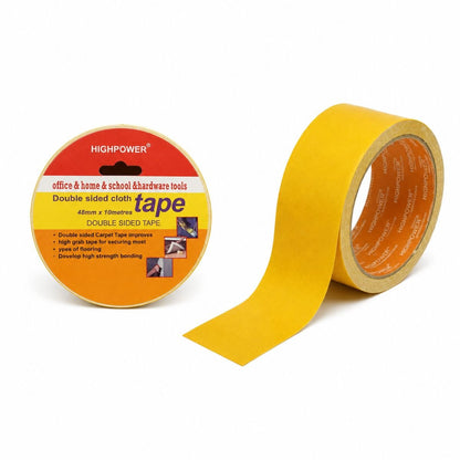 Kétoldalas textil ragasztószalag 48mm x 10m szőnyegekhez és szőnyegekhez HighPower