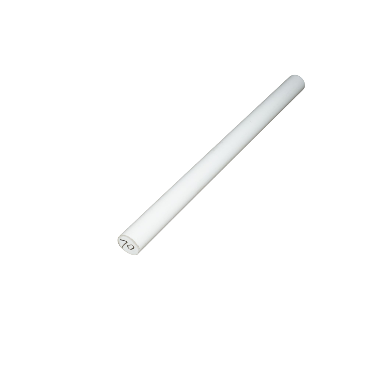 Rúd teflon, PTFE, politetrafluoretilén fehér 80x330 mm 2.95 kg