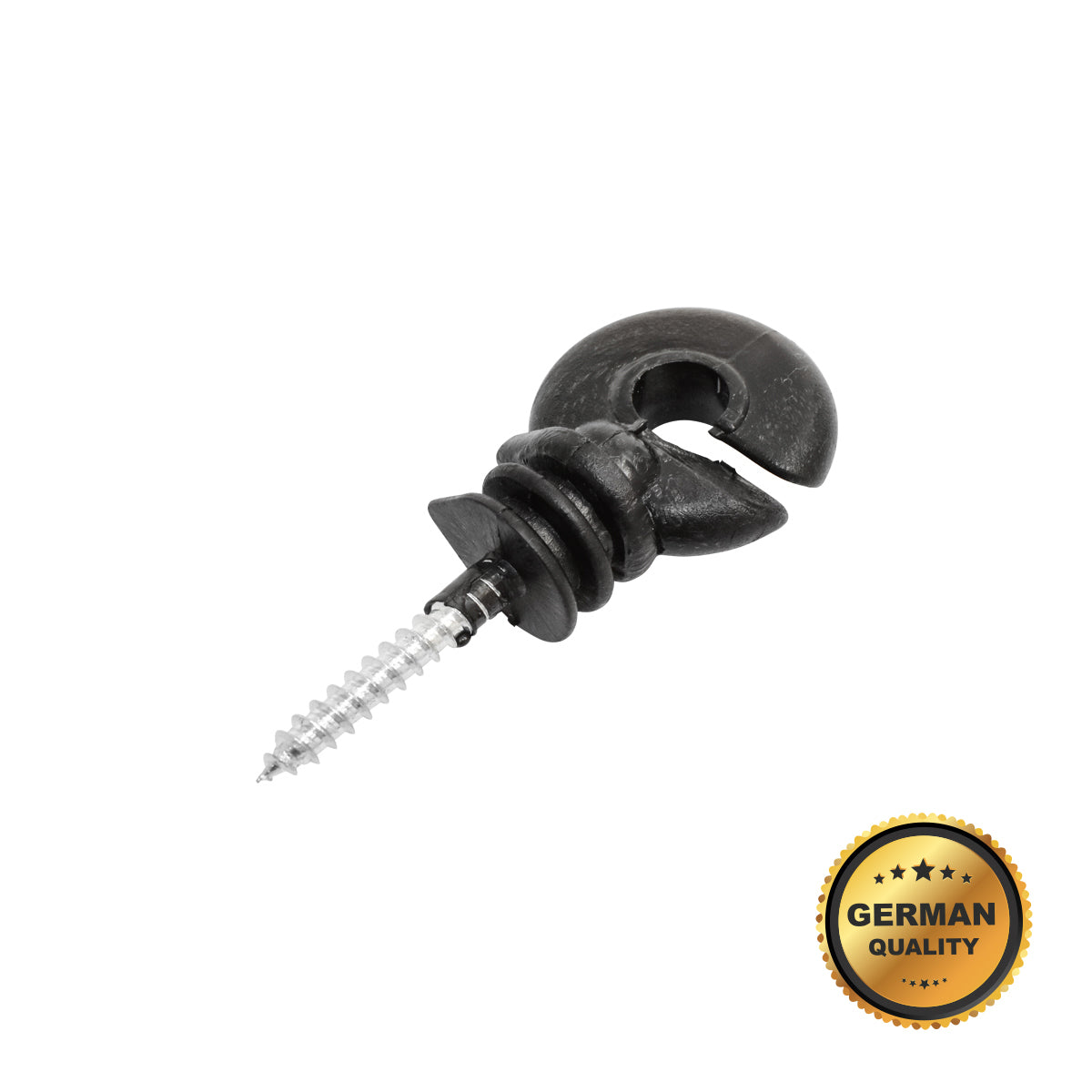 Prémium gyűrű szigetelő ABS anyagból kiváló minőségű fekete fényes fekete magas fényű elektromos kerítés 88x38mm Breckner Germany