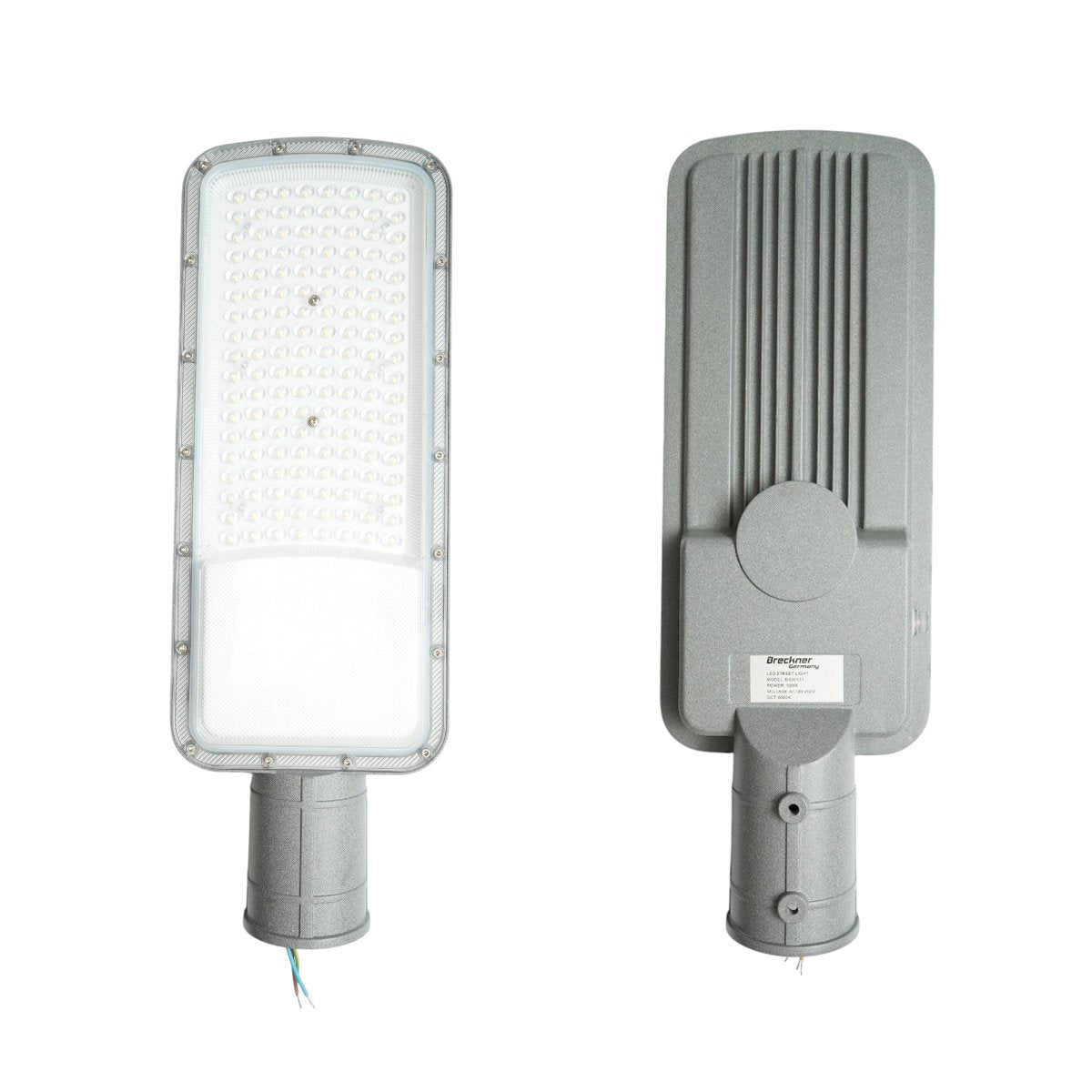 Breckner Germany LED közúti világítólámpa 100W, 100-265V, 6500K, 14000lm oszlopra szerelhető 445x155x45mm IP66