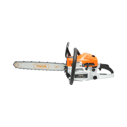 Professzionális benzinmotoros láncfűrész 2 ütemű 58cc, 3.3LE, 8500rpm, 18 inch (450mm) lánc THOR