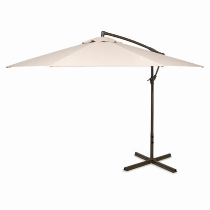 Kerek kertombrella krém 3m, állítható oldalkar hajtókarral, fém szerkezet Breckner Germany