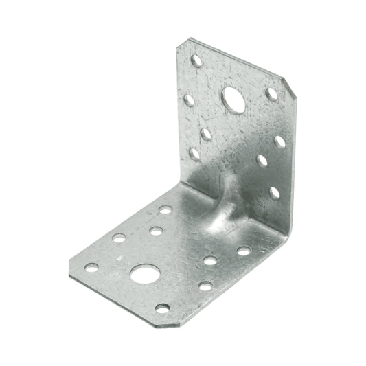 Csatlakozó zár megerősítéssel 70x70x55mm, vastagság 2mm, horganyzott acélból