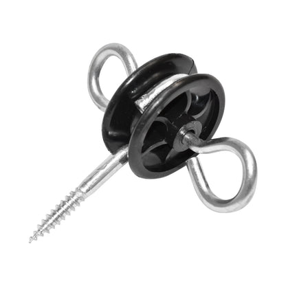 Szigetelő dupla horgonnyal 5.8mm 85x87mm elektromos kerítés Breckner Germany