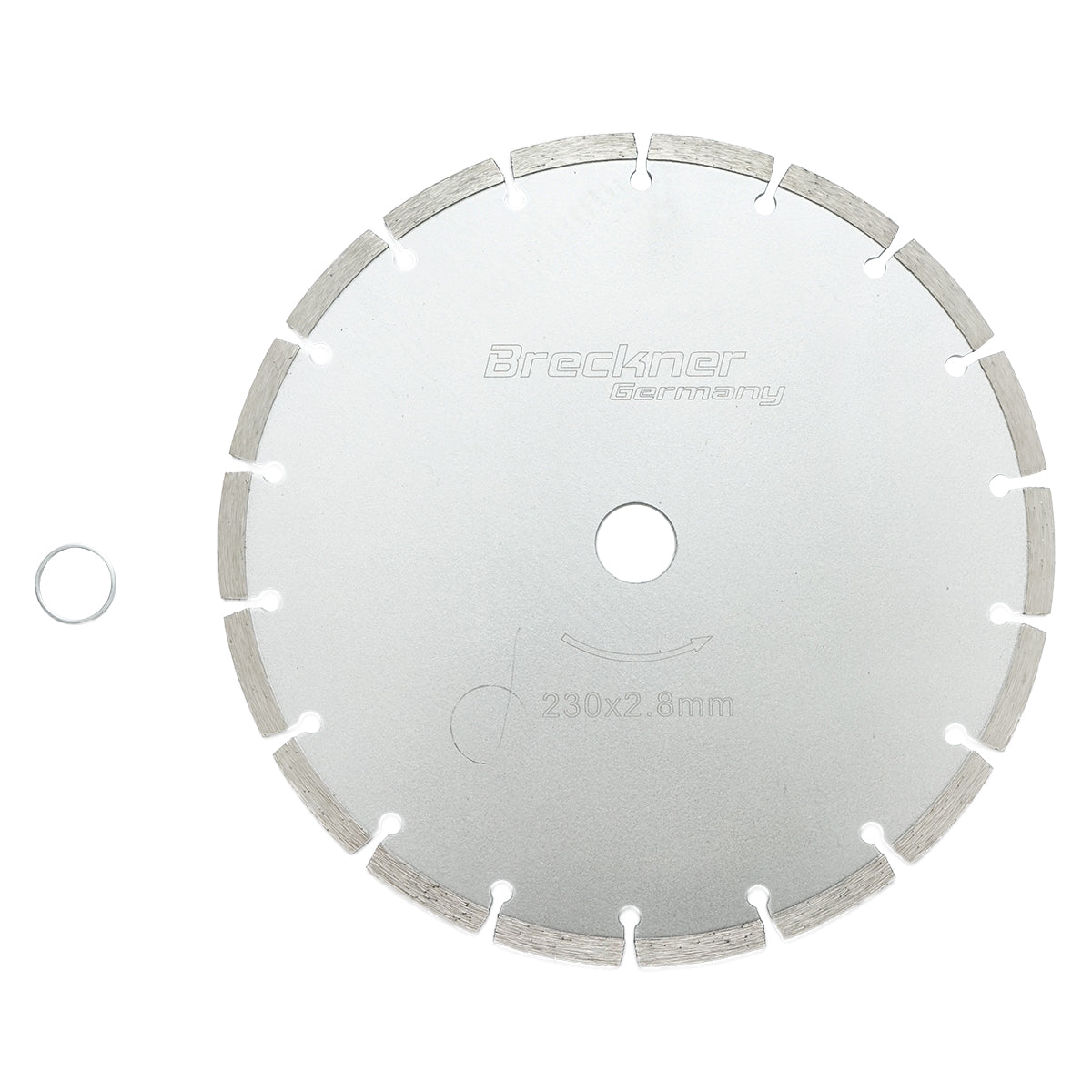 Gyémánt szegmentált száraz vágókorong 230x2.8mm betonhoz és kerámiához Breckner Germany
